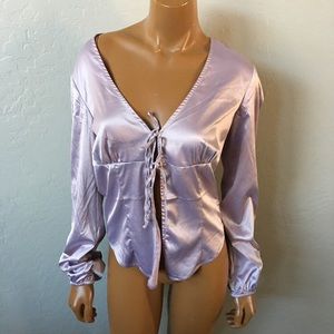 Urban Outfitters lilac open long sleeve size M